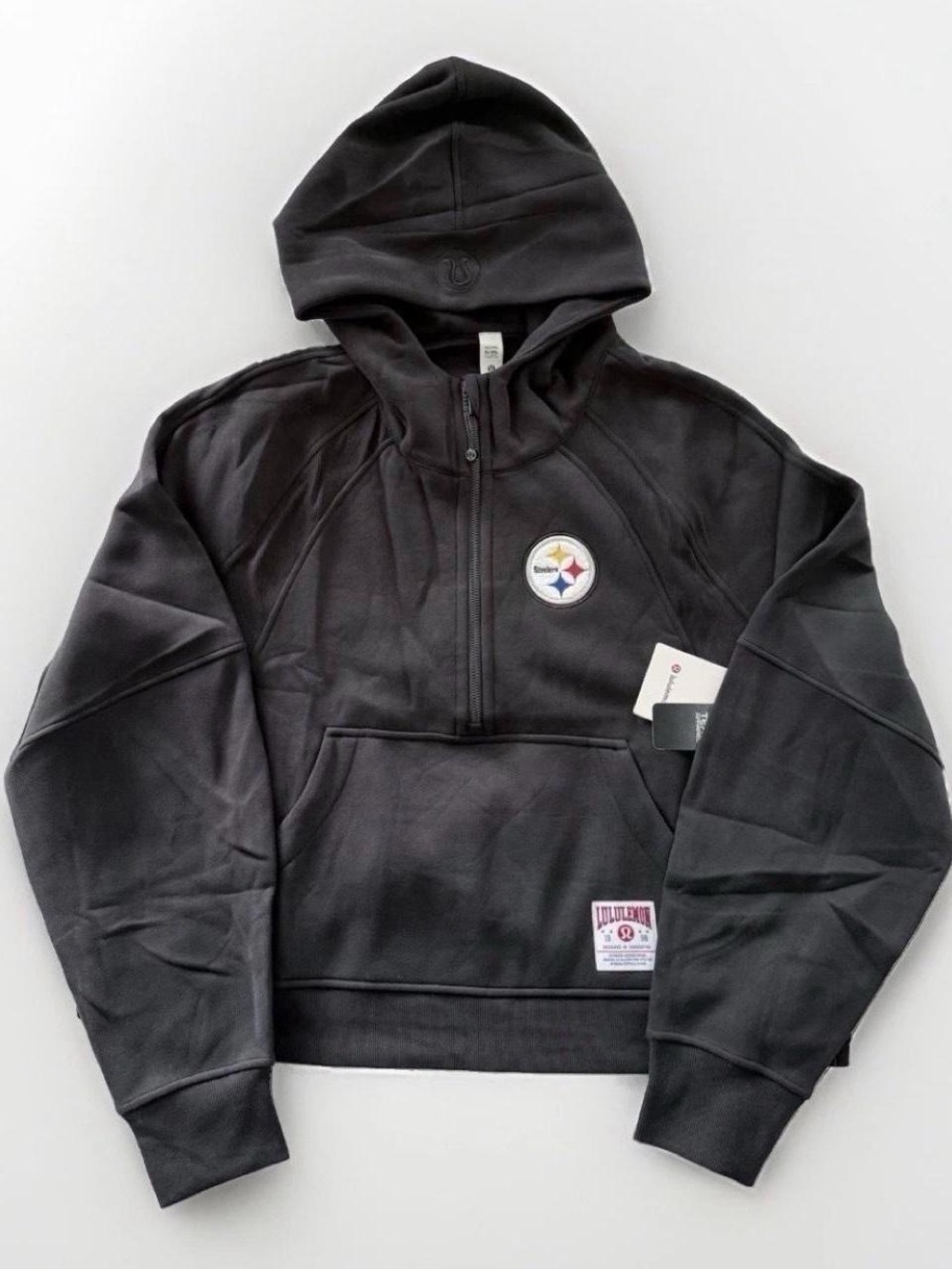 NWT Lululemon Womens NFL Pittsburgh Steelers Scuba Oversized 1/2 Zip XS/S